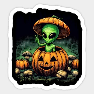 Happy Halloween by Alien 01 Sticker